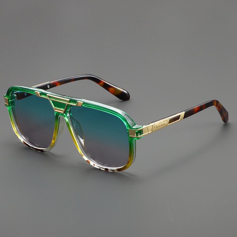 Stylish Navigator Sunglasses for Ultimate Sun Protection Green Blue