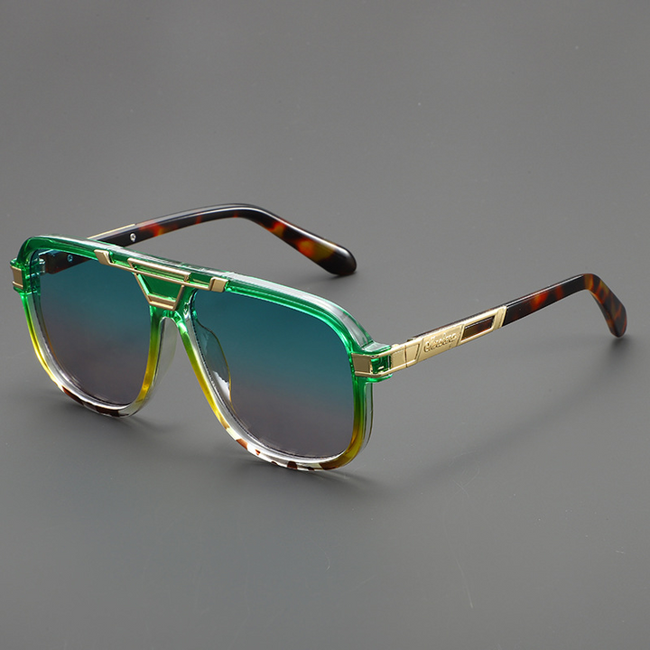 Stylish Navigator Sunglasses for Ultimate Sun Protection Green Blue