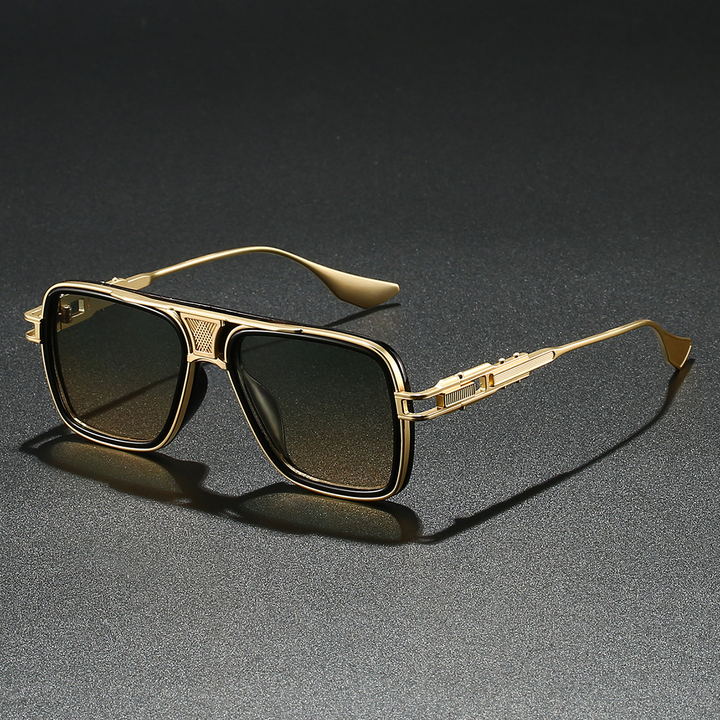 Stylish Aviator Sunglasses for Ultimate Eye Protection Gold Brown