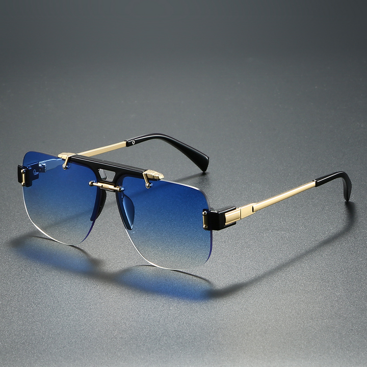 Stylish Rimless Sunglasses for Ultimate Fashion Blue