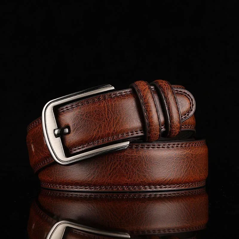 Classic Leather Belt for Timeless Style Chestnut