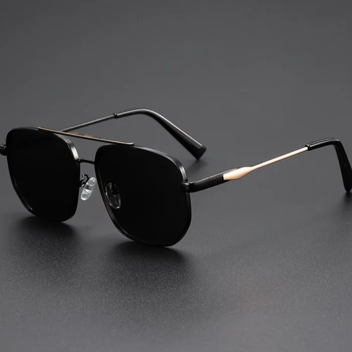Stylish Square Aviator Sunglasses for Ultimate Sun Protection Black