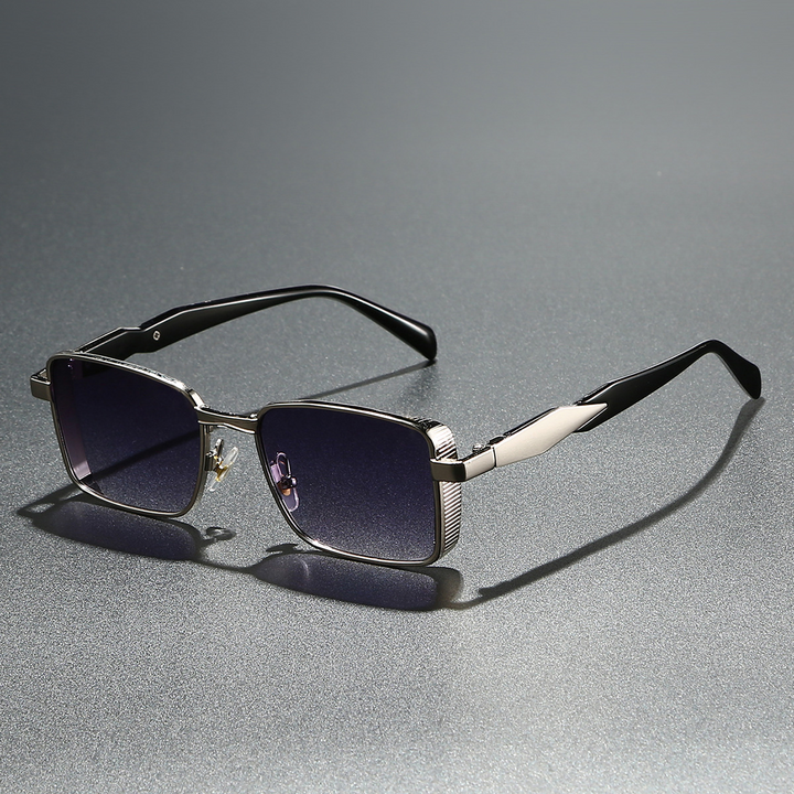Stylish Square Sunglasses for a Chic Look Silver Frame Gray Lens