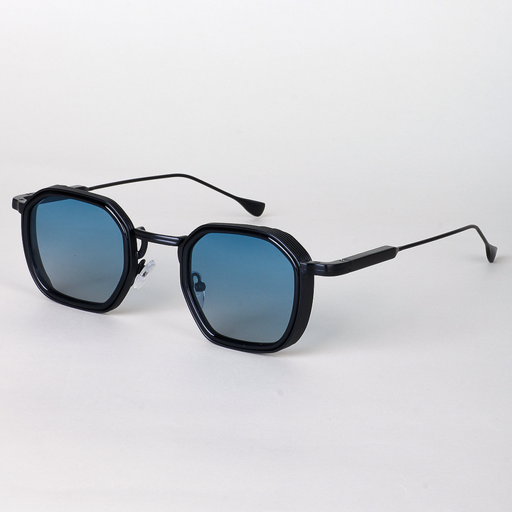 Stylish Designer Sunglasses for Ultimate UV Protection Black Frame-Blue
