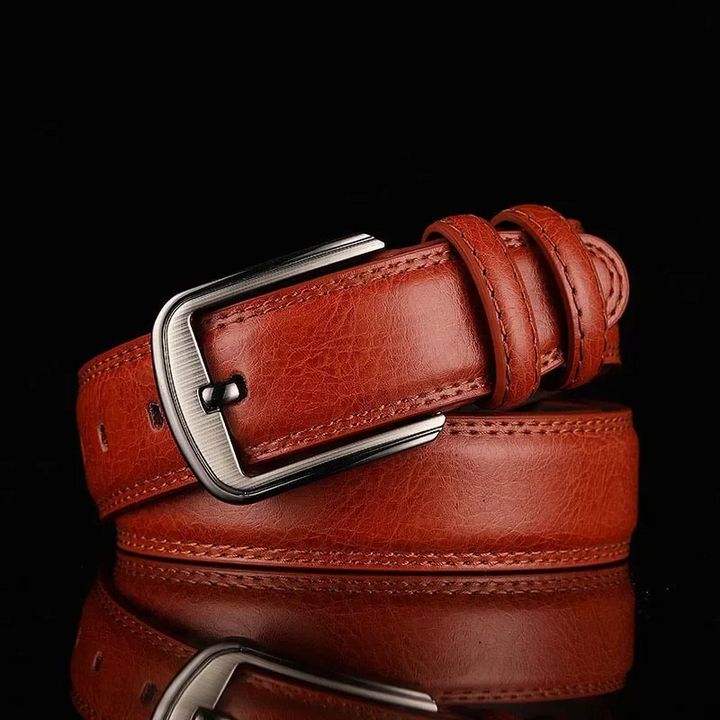 Classic Leather Belt for Timeless Style Mahogany