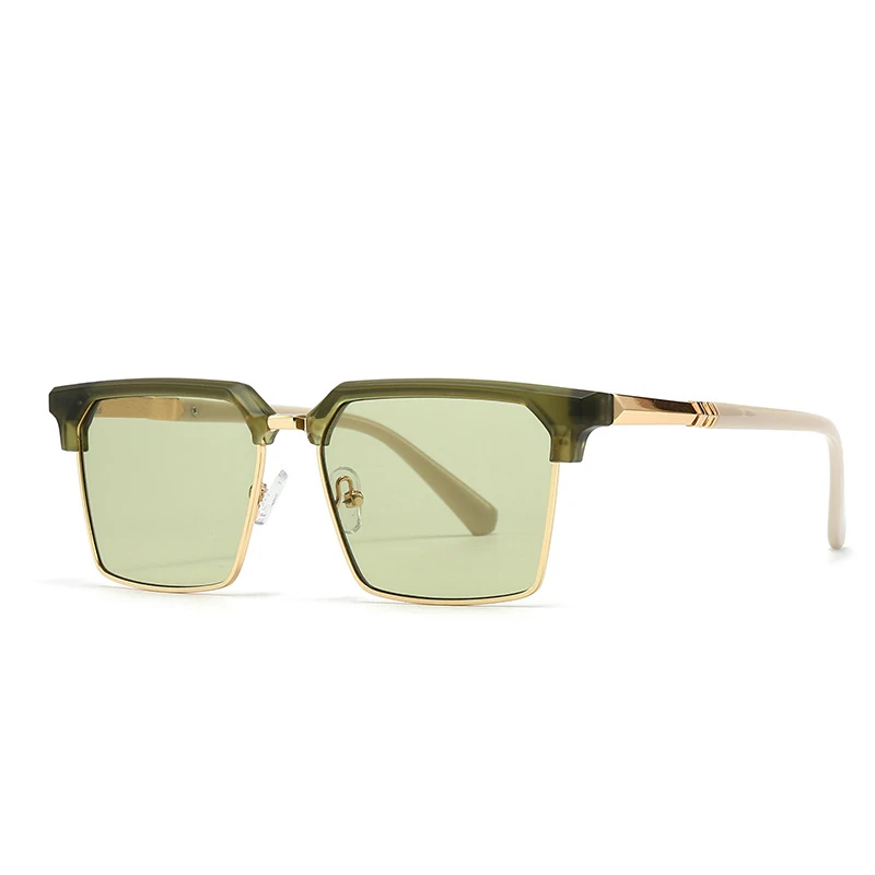 Stylish Square Sunglasses for Ultimate Sun Protection Green