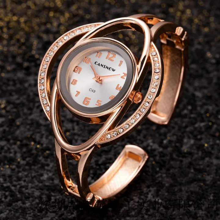 Elegant Bangle Watch for Timeless Style Rose Gold