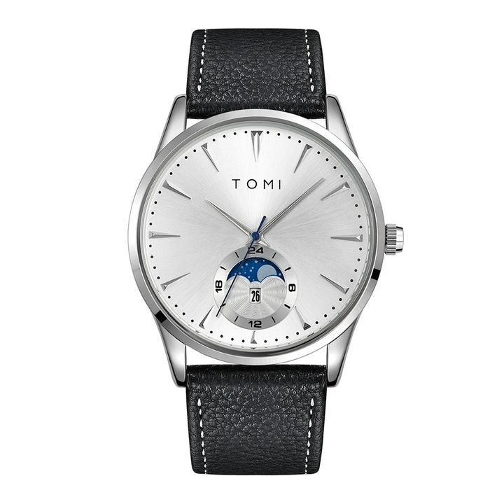 Stylish Orbital Watch for Modern Elegance Silver Black