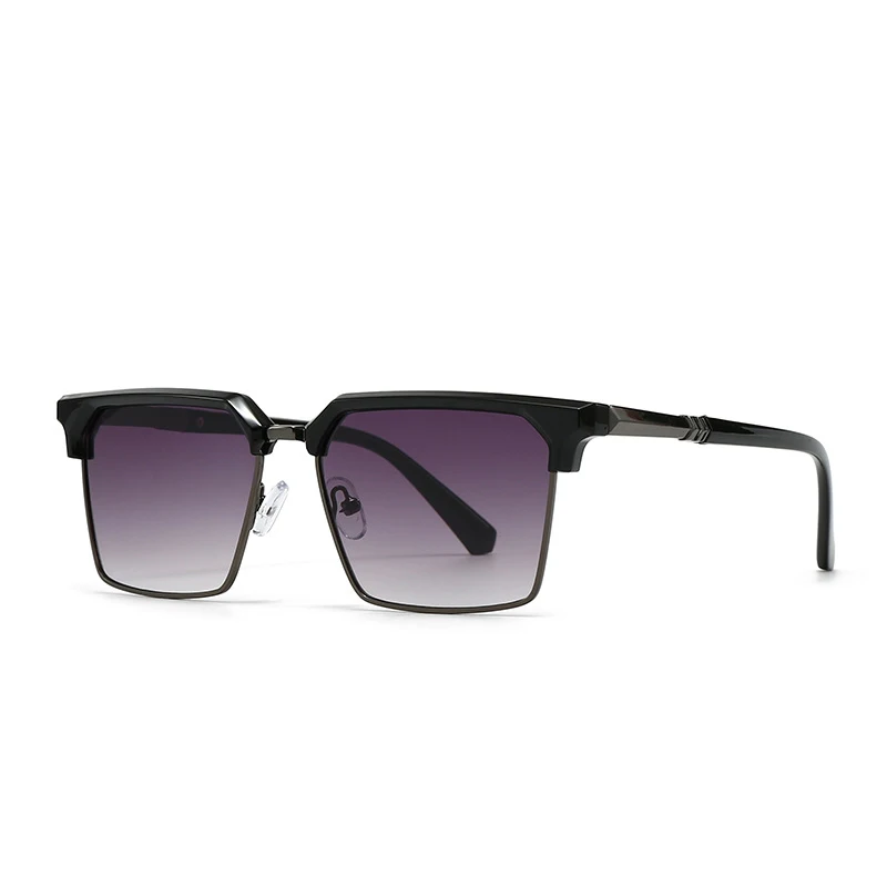 Stylish Square Sunglasses for Ultimate Sun Protection Black (gradient lens)
