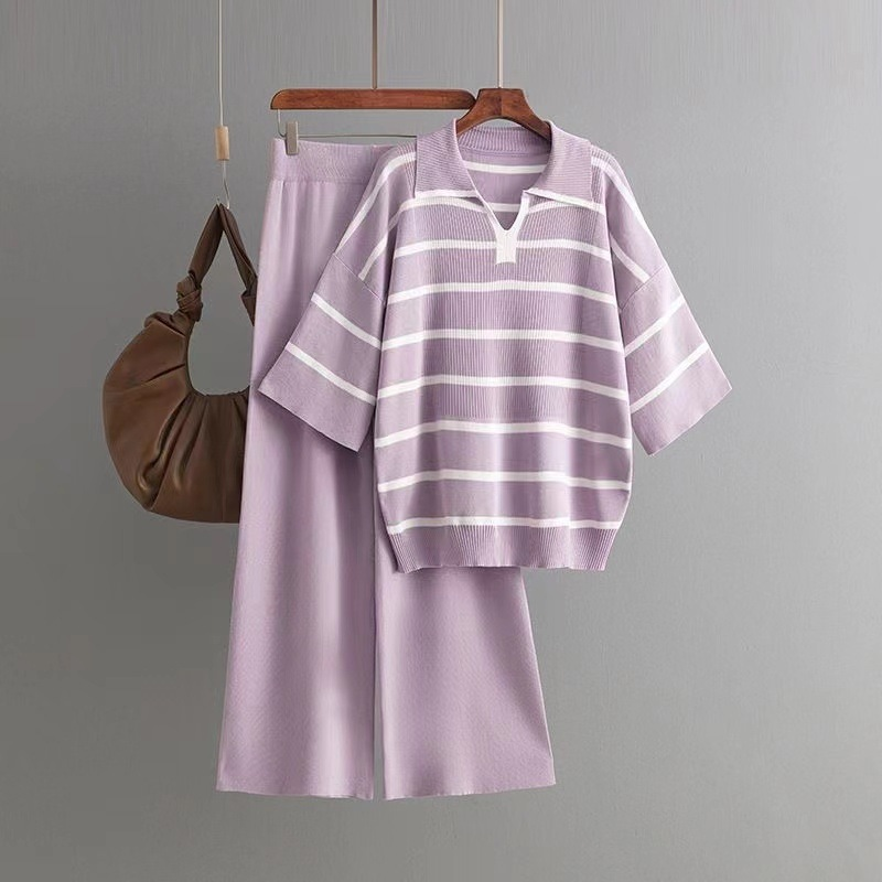 Cozy Knit Set for Ultimate Comfort Purple