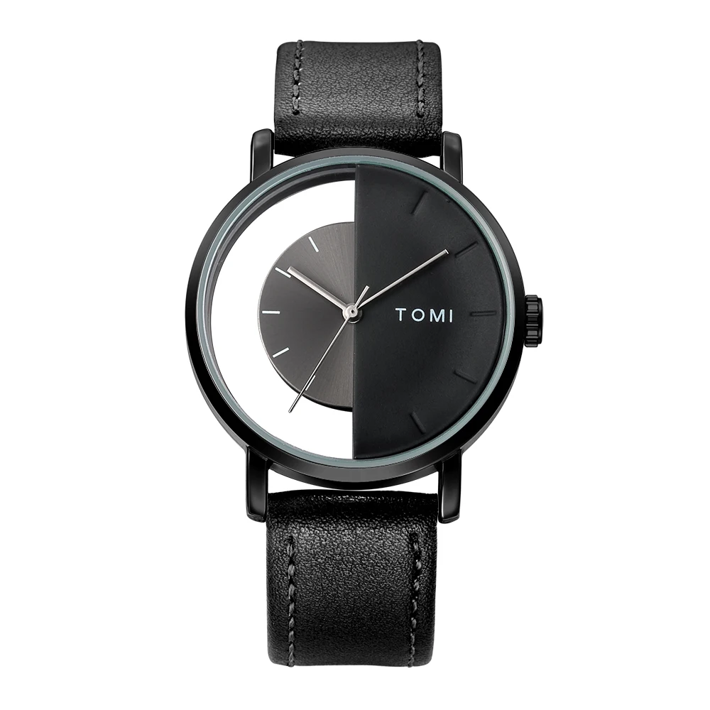 Elegant Eclipse Timepiece for Stylish Wear Black