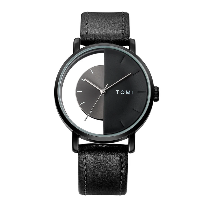 Elegant Eclipse Timepiece for Stylish Wear Black