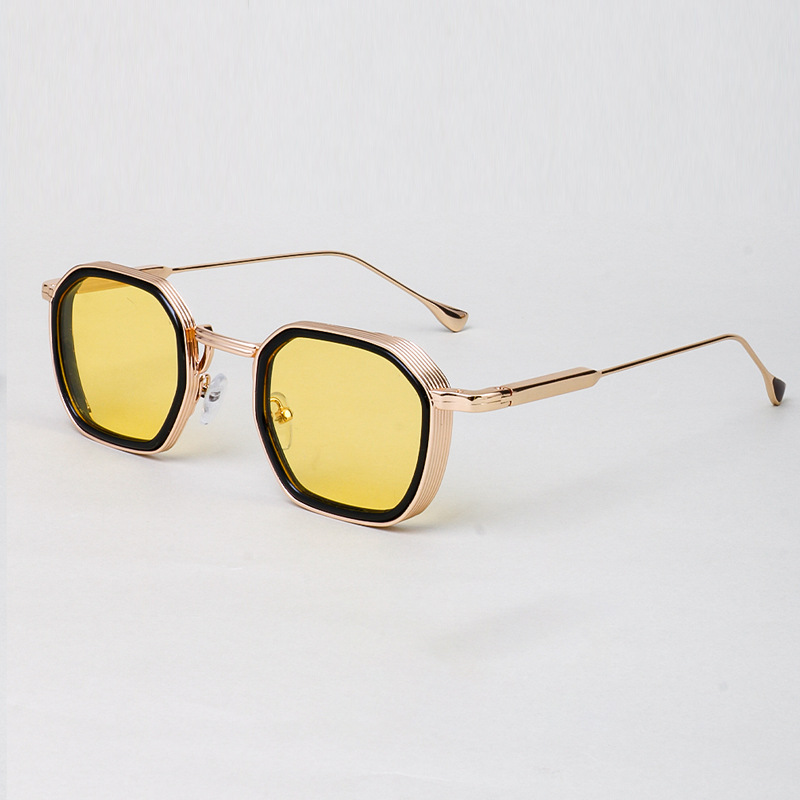 Stylish Designer Sunglasses for Ultimate UV Protection Gold Frame-Yellow