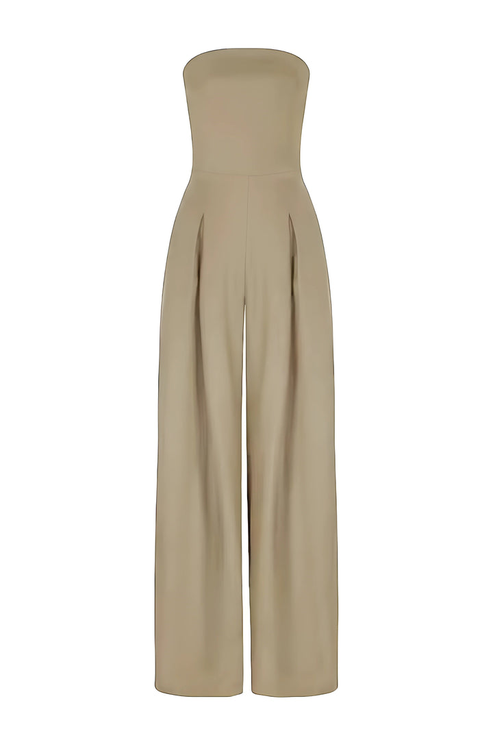 Malia | Women's Elegant Strapless Jumpsuit with Corset Design