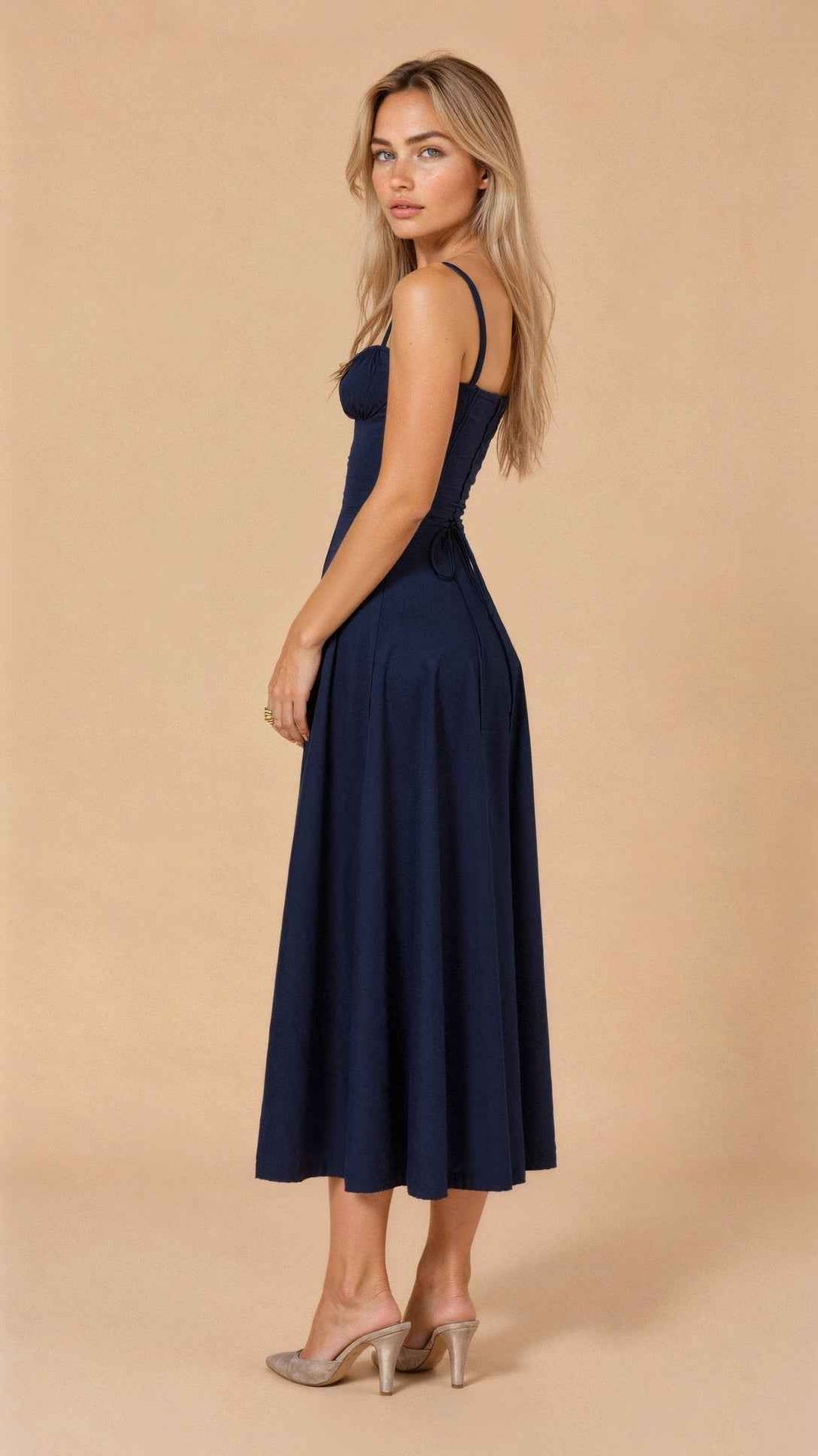 Margaret | Corset Midi Dress - Elegant, figure-flattering style