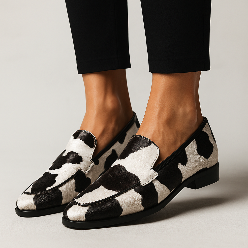 Women's Stylish Black Modern Loafers