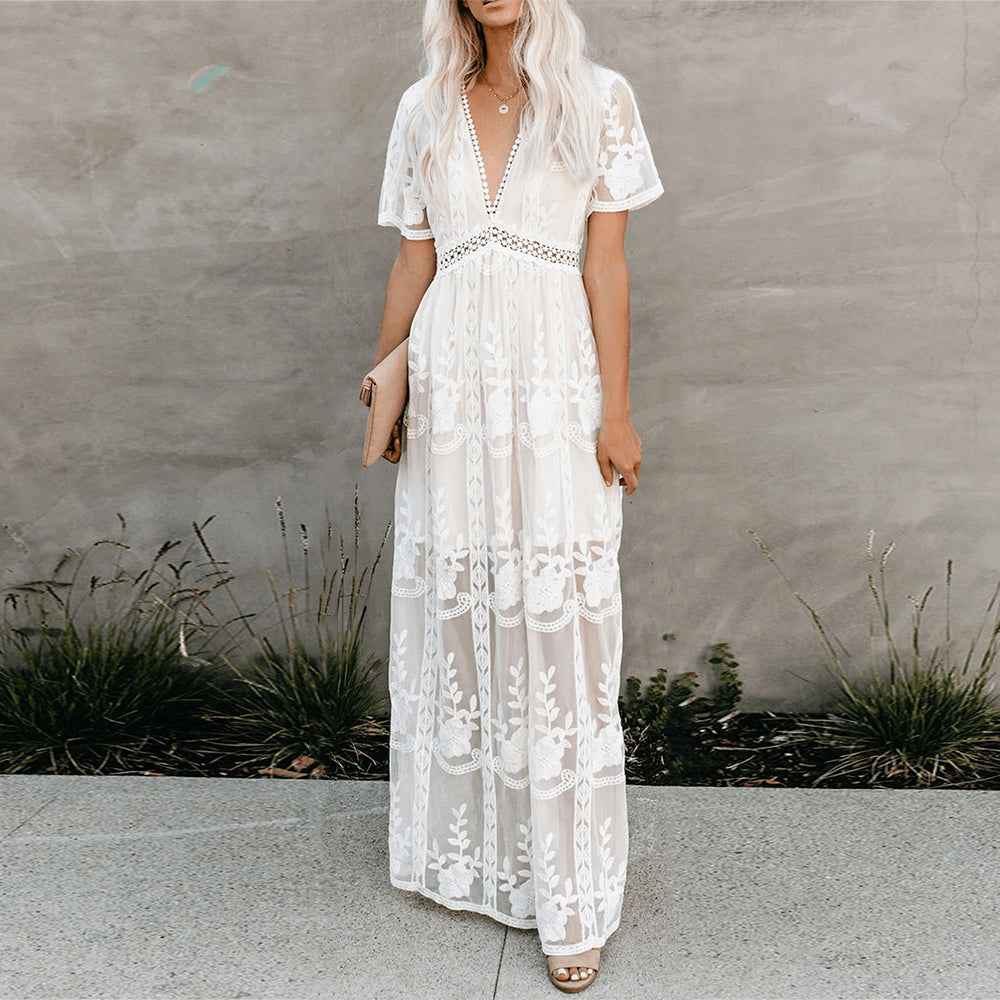 Mariah | Elegant and Comfortable Maxi Dress White