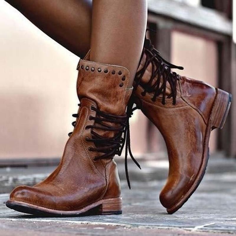 Women's Classic Comfort Ankle Boots Brown