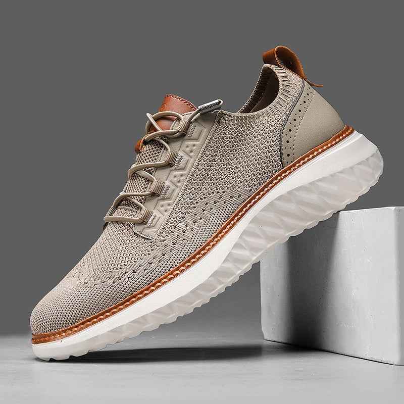 Chris | Max Comfort Breathable Mesh Sneakers Khaki