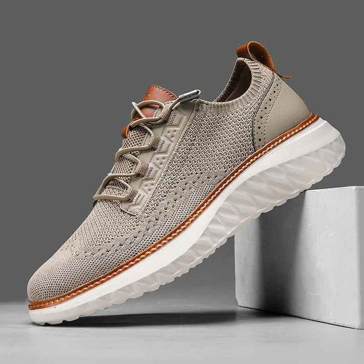 Chris | Max Comfort Breathable Mesh Sneakers Khaki