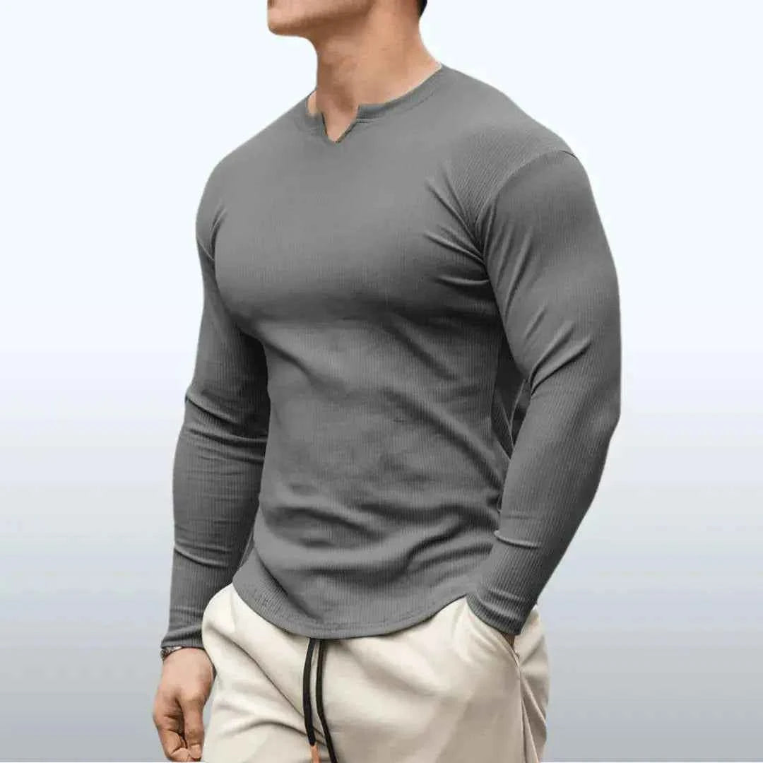 Men's Max Fit Cotton Shirt Gray