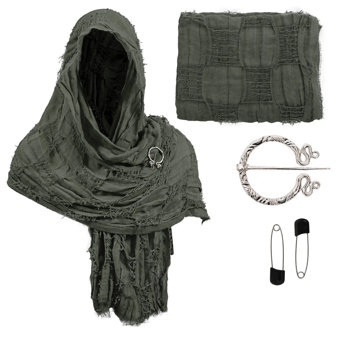 Medieval Traveler's Cloak Green
