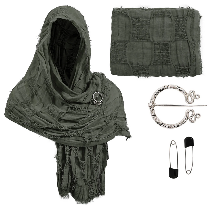 Medieval Traveler's Cloak Green