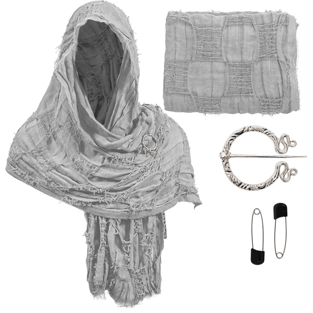 Medieval Traveler's Cloak Gray