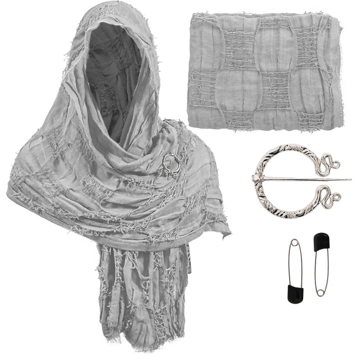 Medieval Traveler's Cloak Gray