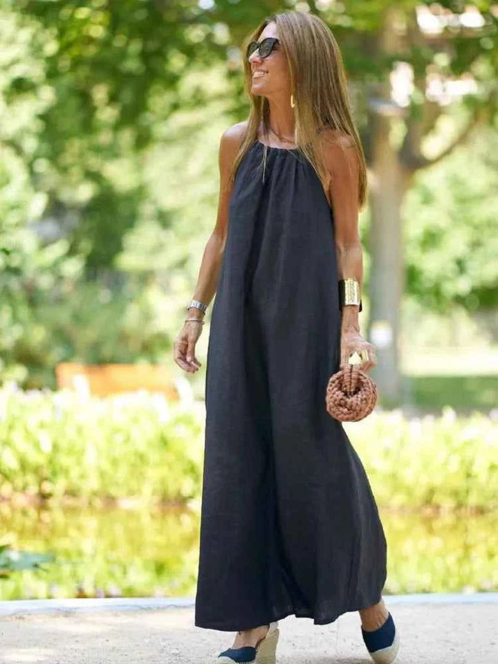 Melinda | Elegant Halter Dress for Summer Events