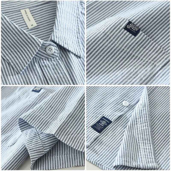 Men's 100% Cotton Button-Up Shirt