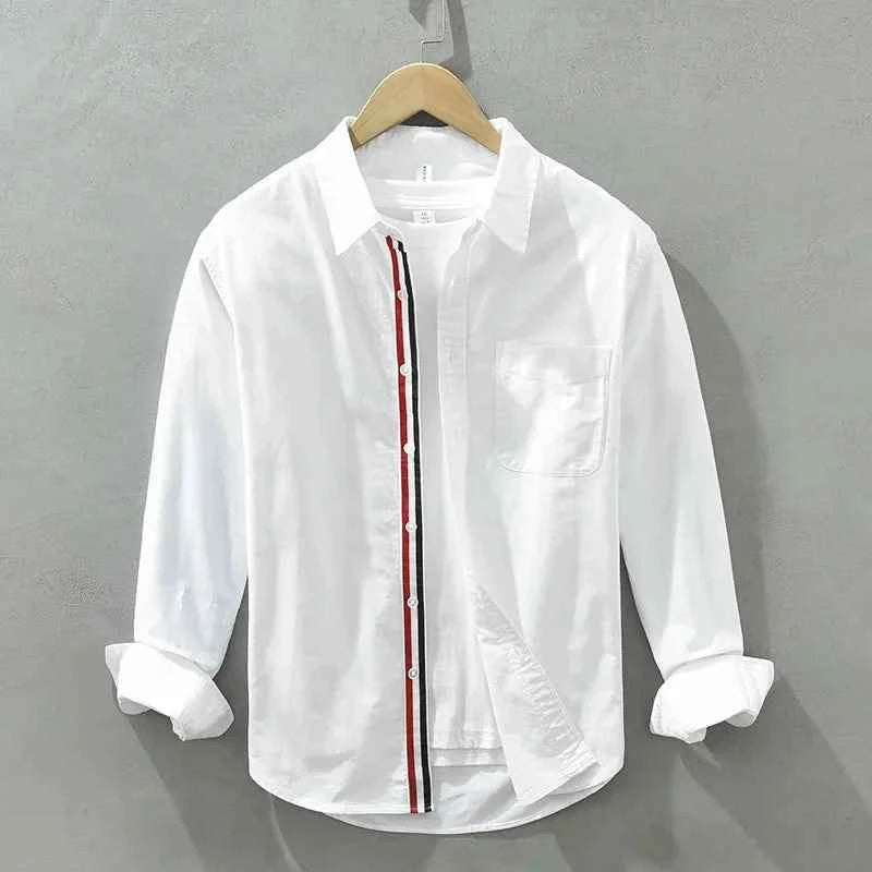 Men's 100% Cotton Casual Shirt White