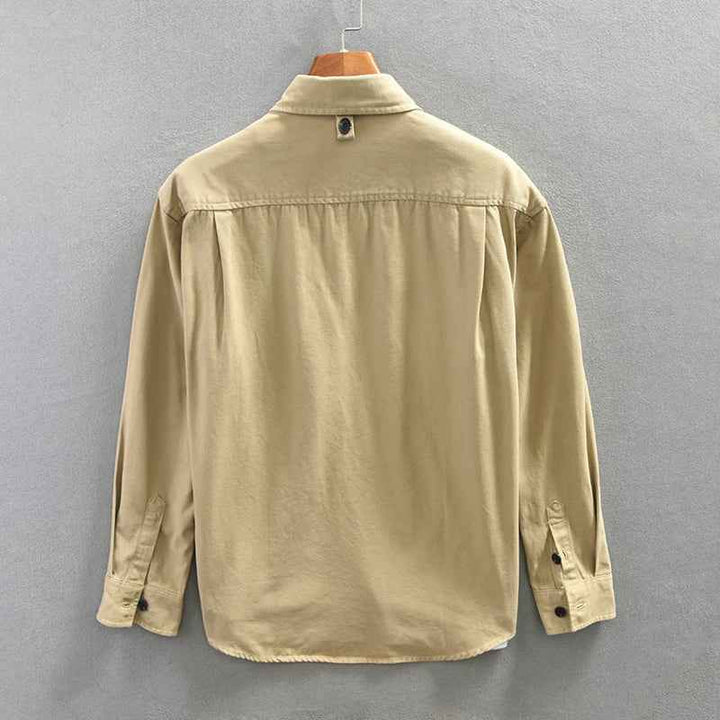Men's 100% Cotton Long-Sleeve Shirt