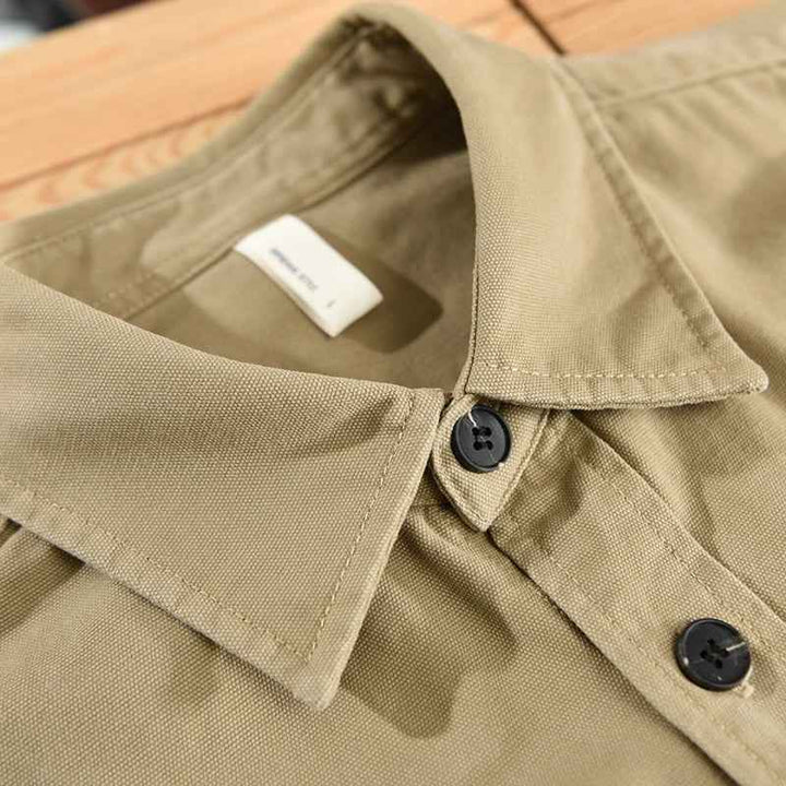 Men's 100% Cotton Long-Sleeve Shirt