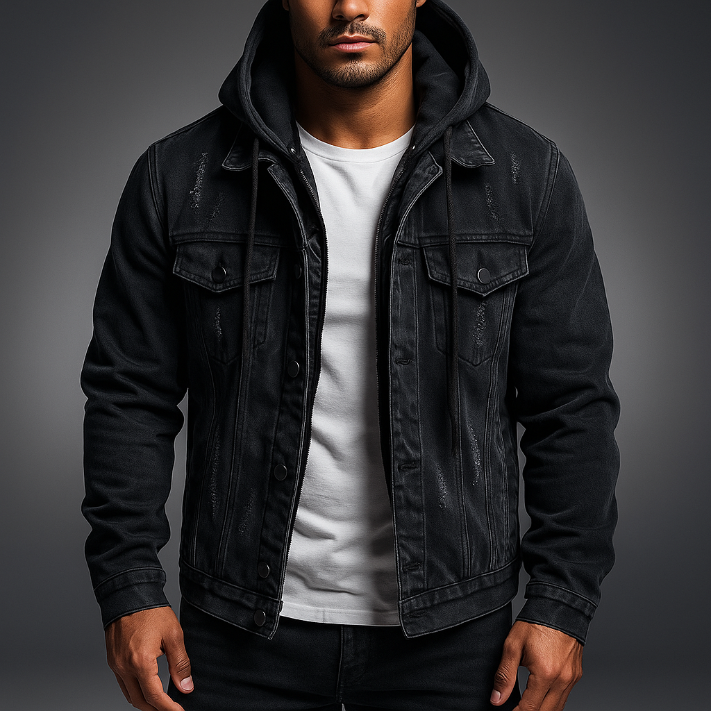 Men's 2-in-1 Denim Jacket 3XL