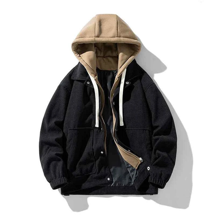 Men's 2-in-1 Hooded Jacket Midnight Black