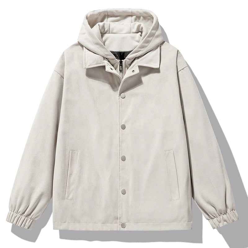 Men's 2-in-1 Pseudo Jacket Cream White