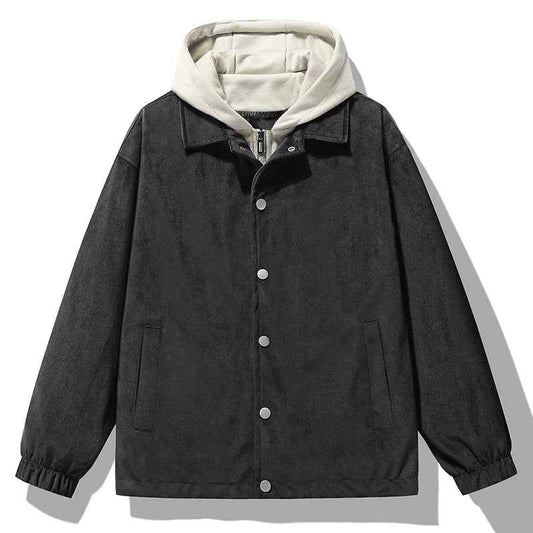 Women's Hooded Zip-up Jacket Winter Essential Knitwear Outerwear Black