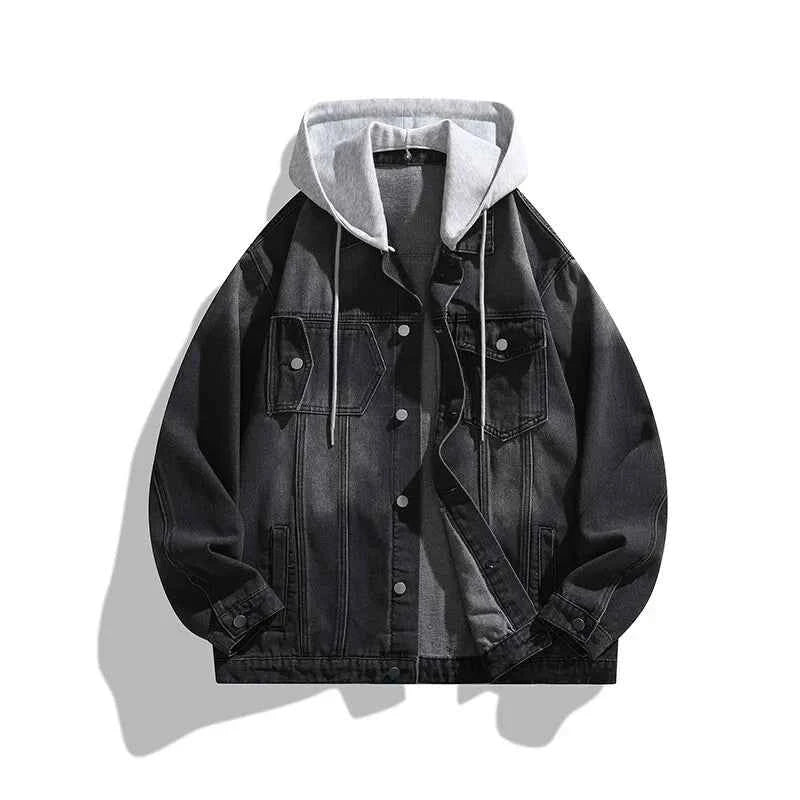 Men's Ash Fade Jacket - Stylish and Versatile Outerwear Black