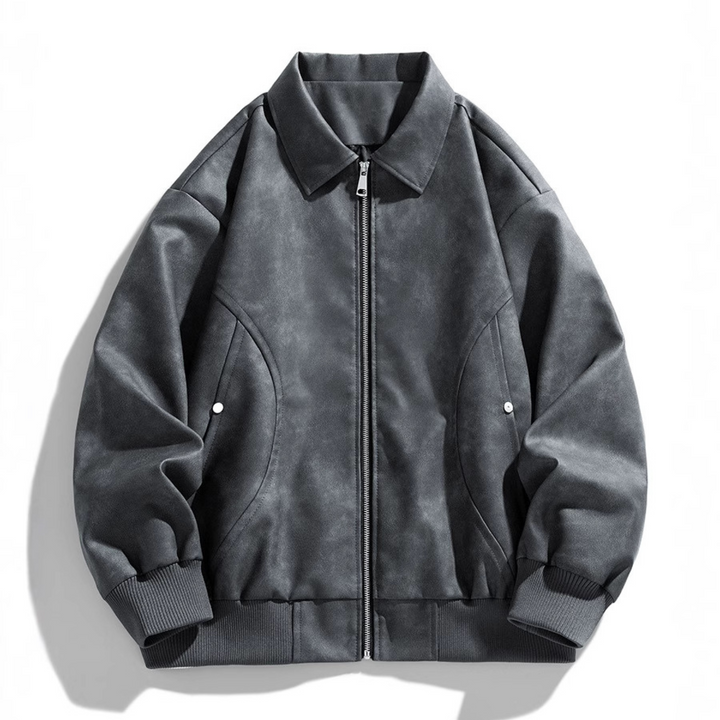 Men's Ashford Bomber Jacket - Stylish & Versatile Outerwear Dark Gray