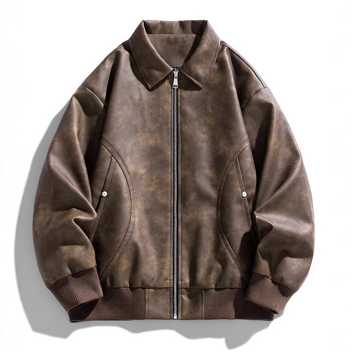 Men's Ashford Bomber Jacket - Stylish & Versatile Outerwear Brown