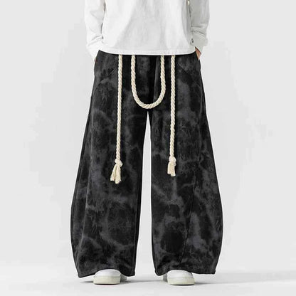 Men's Baggy Pants - Comfortable and Stylish Fit Black