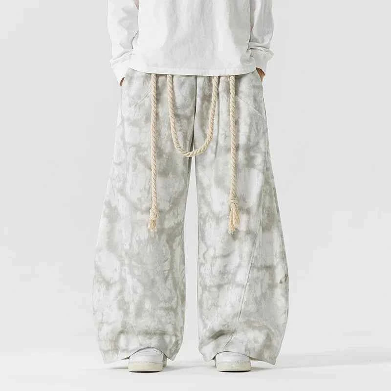Men's Baggy Pants - Comfortable and Stylish Fit White
