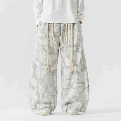 Men's Baggy Pants - Comfortable and Stylish Fit White