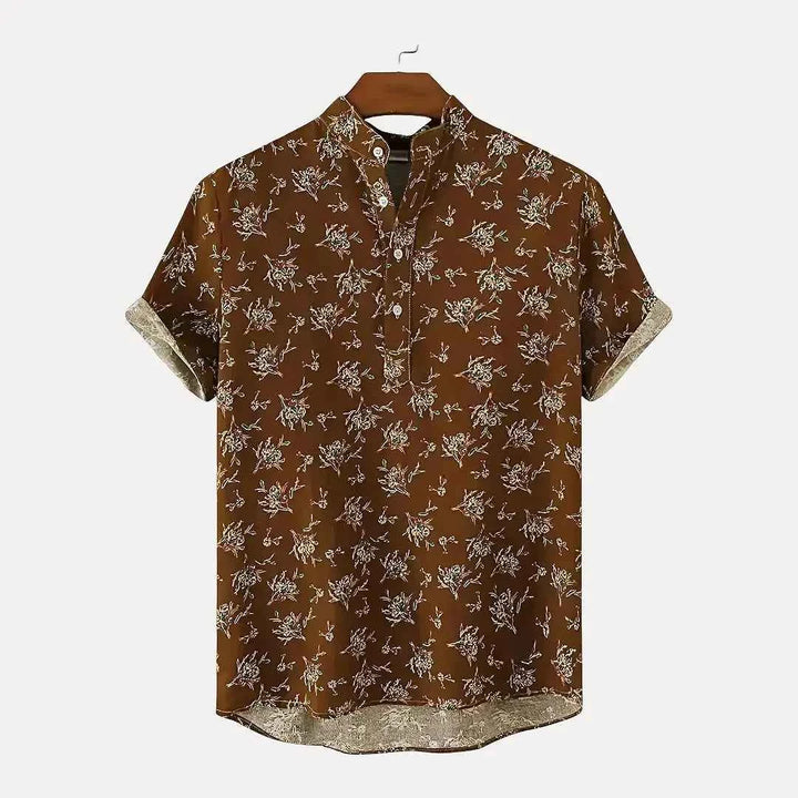 Men's Bay Breeze Shirt - Lightweight and Stylish Summer Top Brown