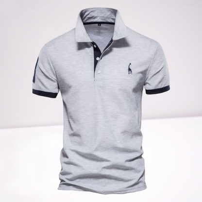 Men’s Big & Tall Premium Mesh Polo Shirt– Comfortable Casual Shirt Grey