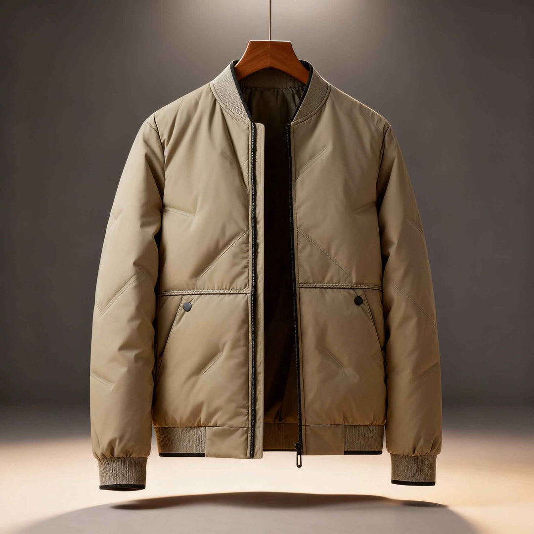 Men's Bomber Jacket - Thatcher Style Khaki