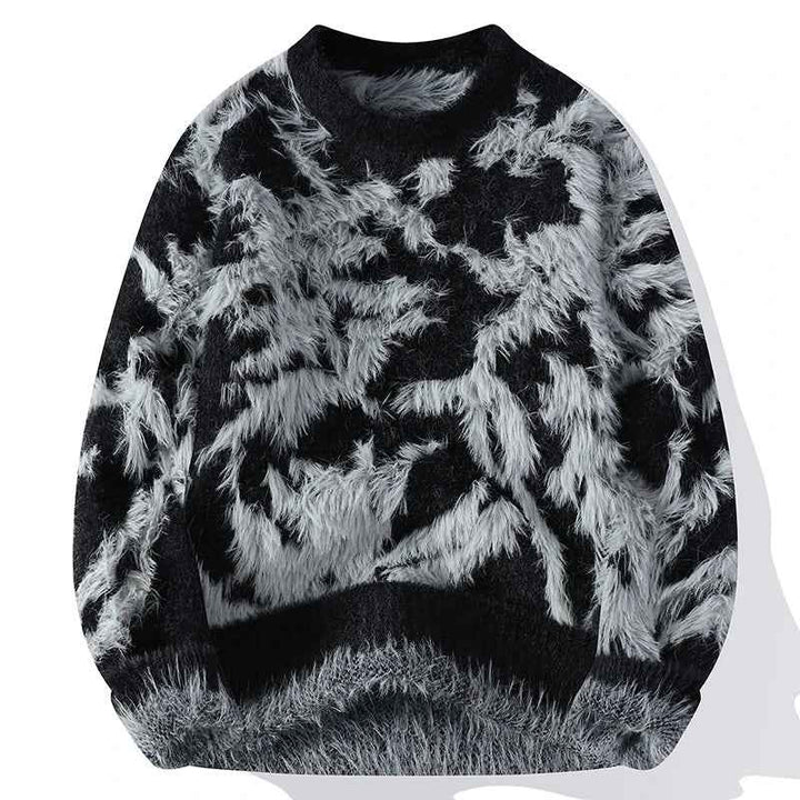 Men's Cashmere Sweater - Luxurious Comfort and Style Black & Charcoal