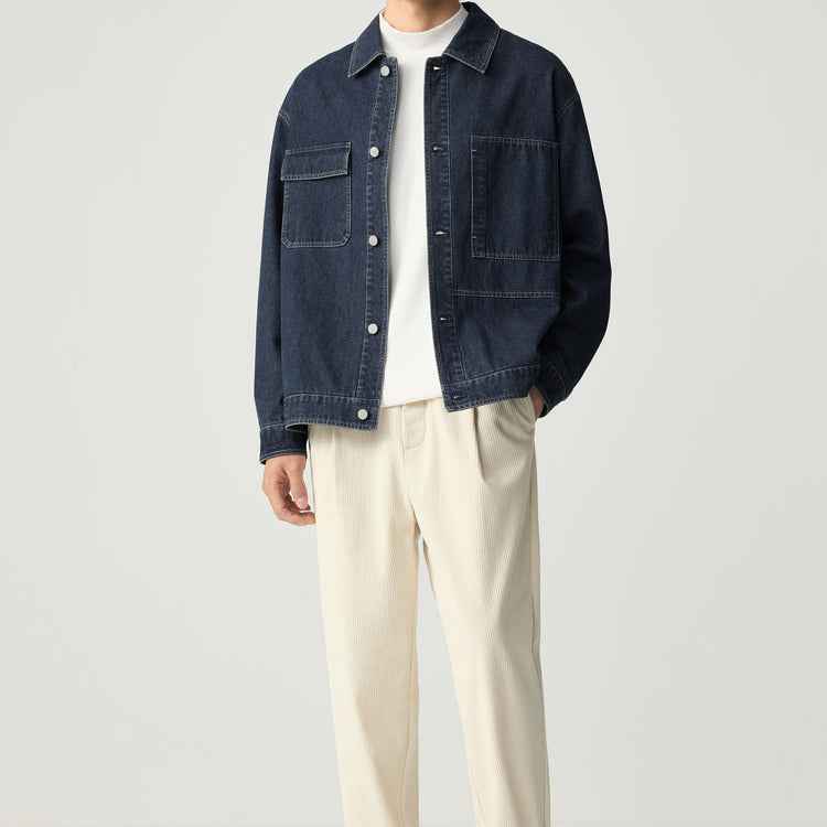 Men's Casual Denim Jacket for Everyday Wear