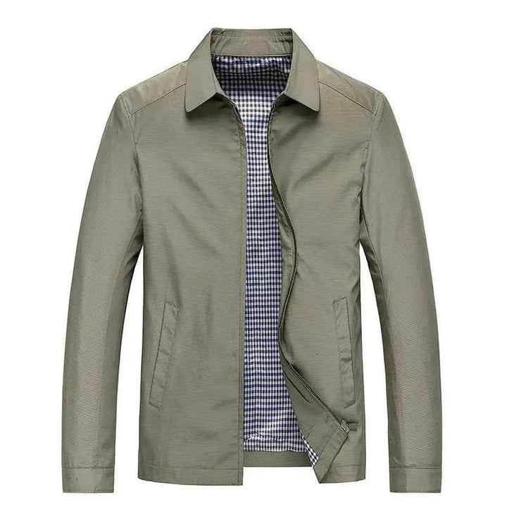 Men's Casual Flight Jacket - Apollo Style Khaki